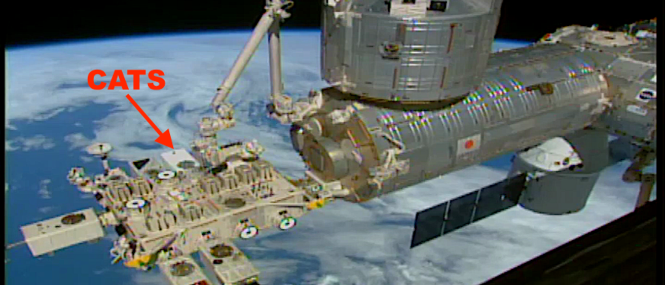 Image showing where CATS is located on the International Space Station